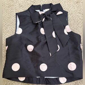 Kate Spade Black Top with Pink Accents